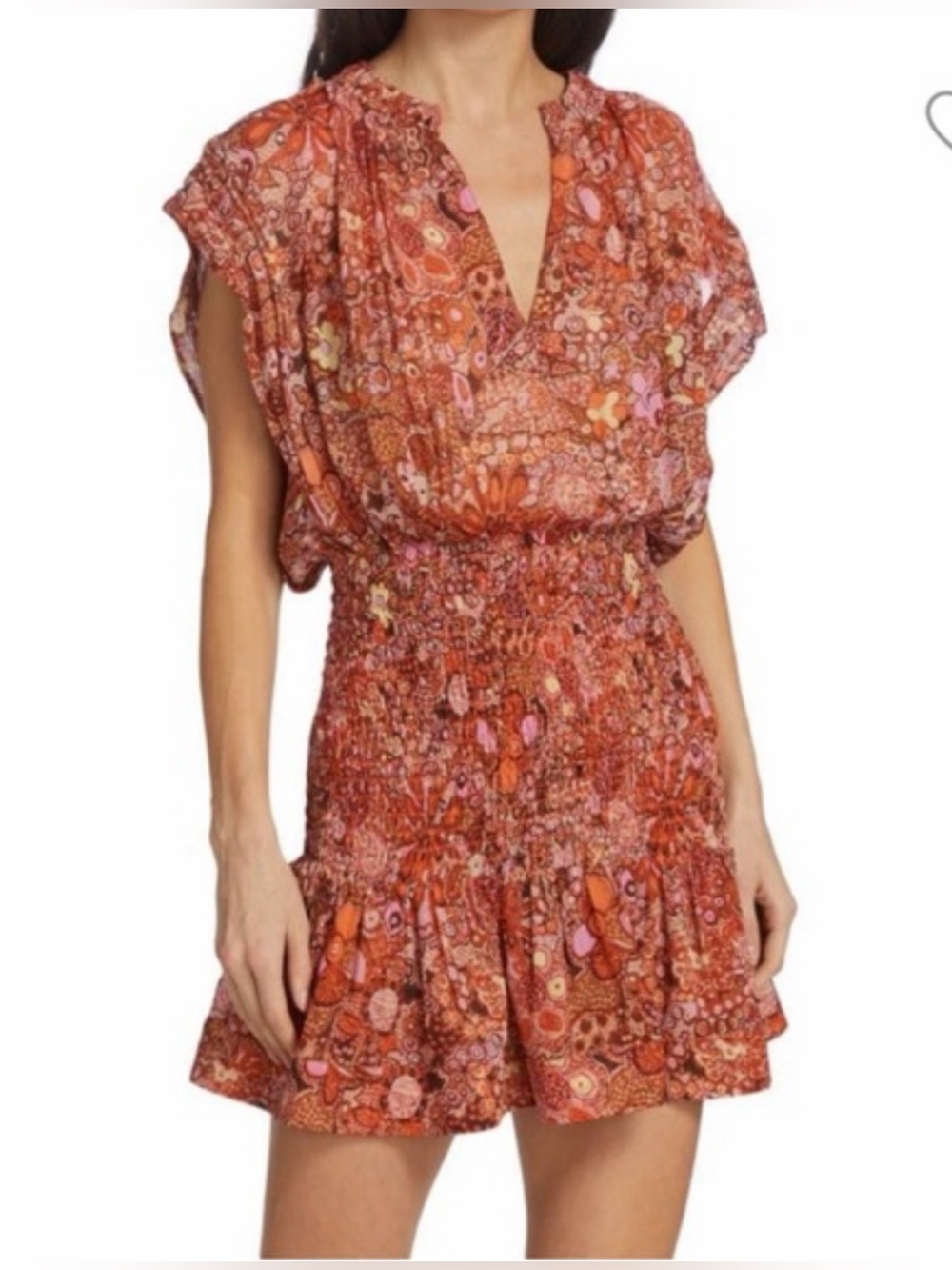 ALC Size 10 • Mini Dress Silk.